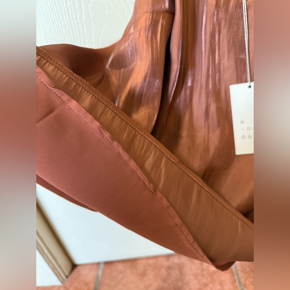 NWT a new day orange satin tank top - Picture 7 of 7